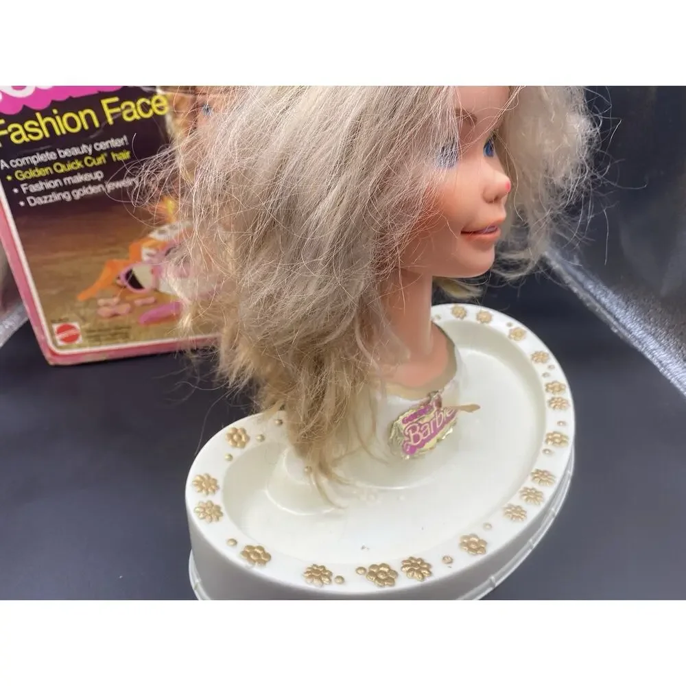 VTG 1980 Golden Dream Barbie Fashion Face For Parts Head / Original Box Only